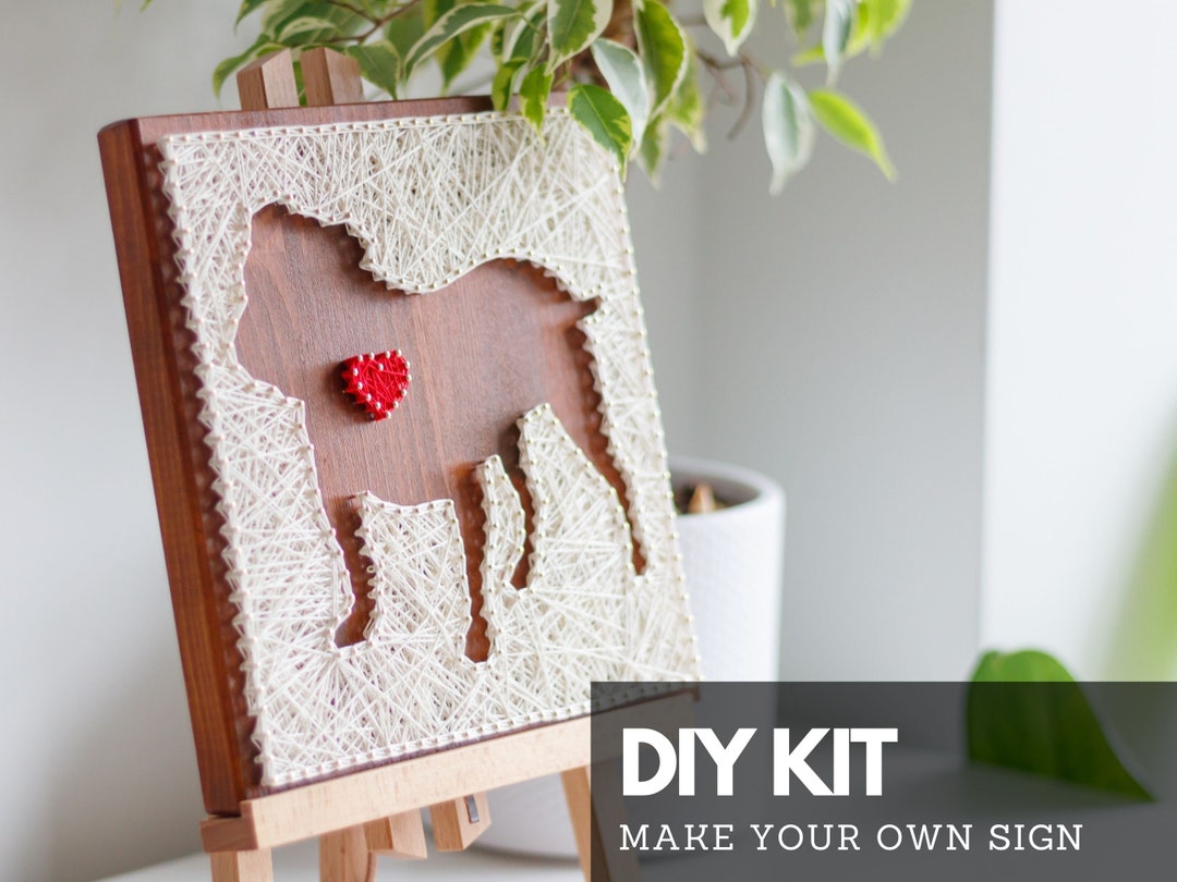 Bulldog String Art Do It Yourself Craft Kit for Adults - Etsy UK
