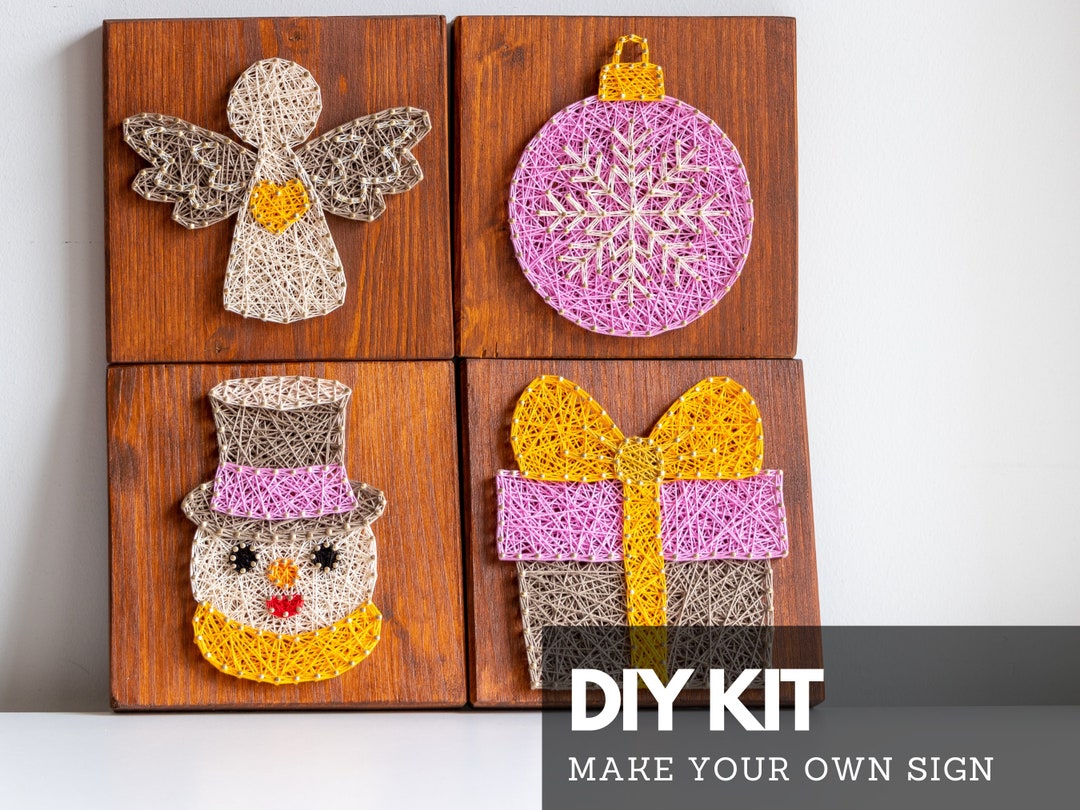 Christmas String Art Do It Yourself Craft Kit Etsy UK