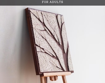 String Art Kit for Adults – Tree Silhouette DIY Craft Kit