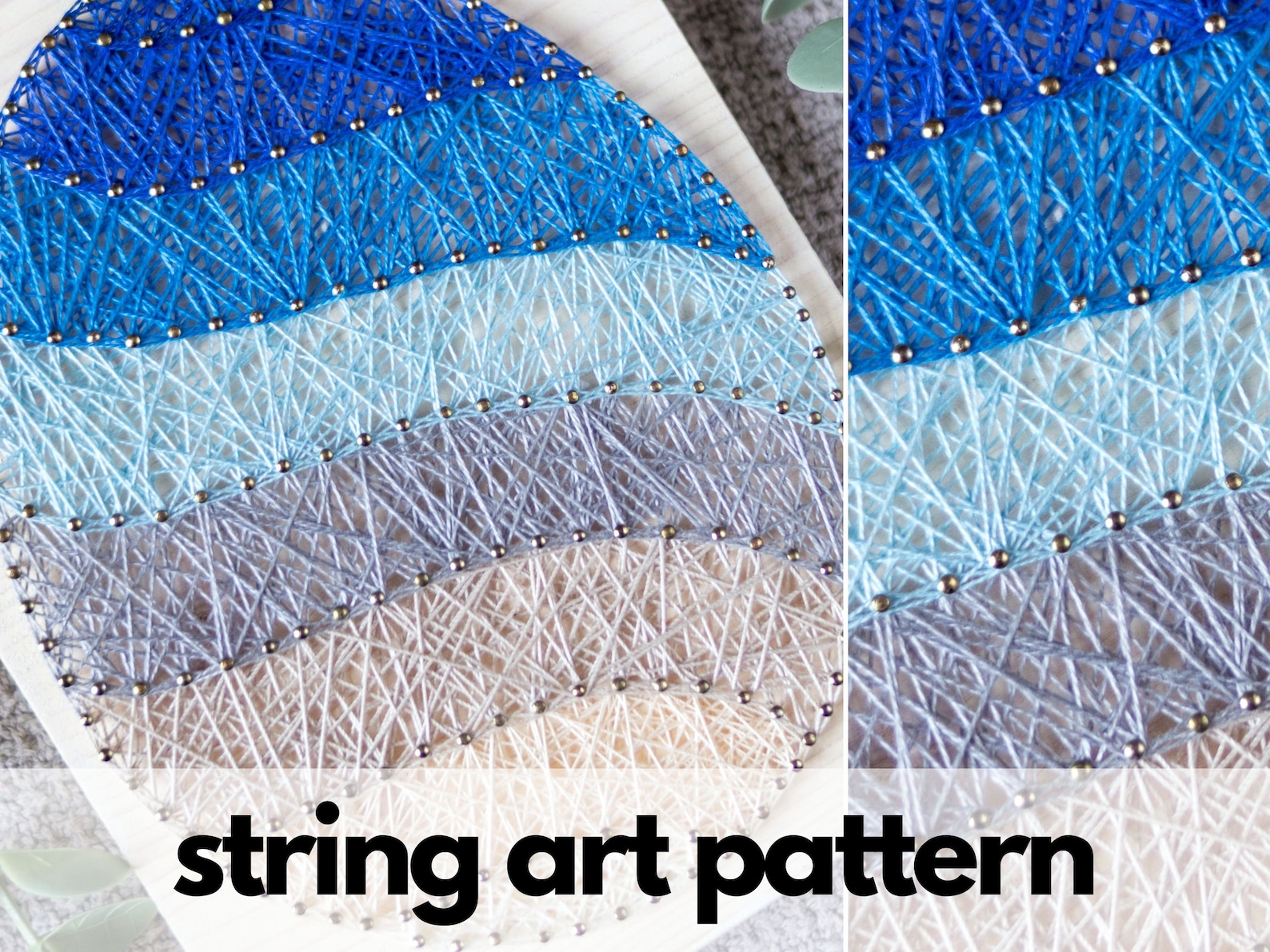 Easter Egg String Art Pattern Printable Easter Egg Diy Etsy