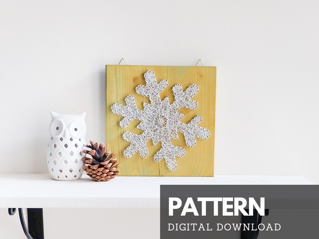Christmas Snowflake String Art Pattern With Instructions With Stepby