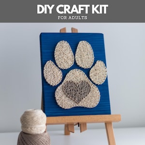 String Art Kit for Adults – Dog Paw DIY Craft Kit