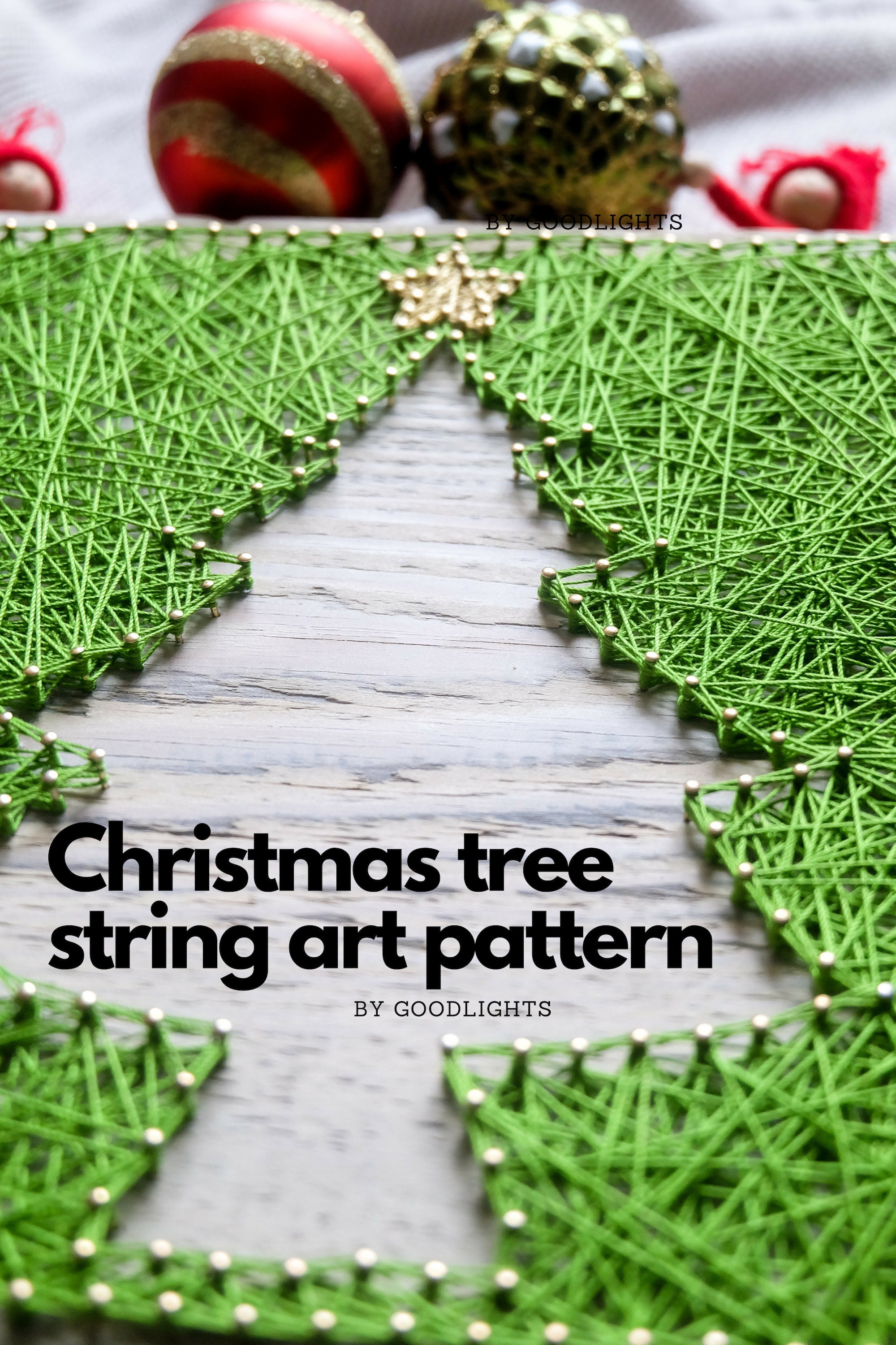 String Art Pattern Printable Christmas Tree String Art Etsy