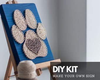 Kit de manualidades con diseño de pata de perro para adultos