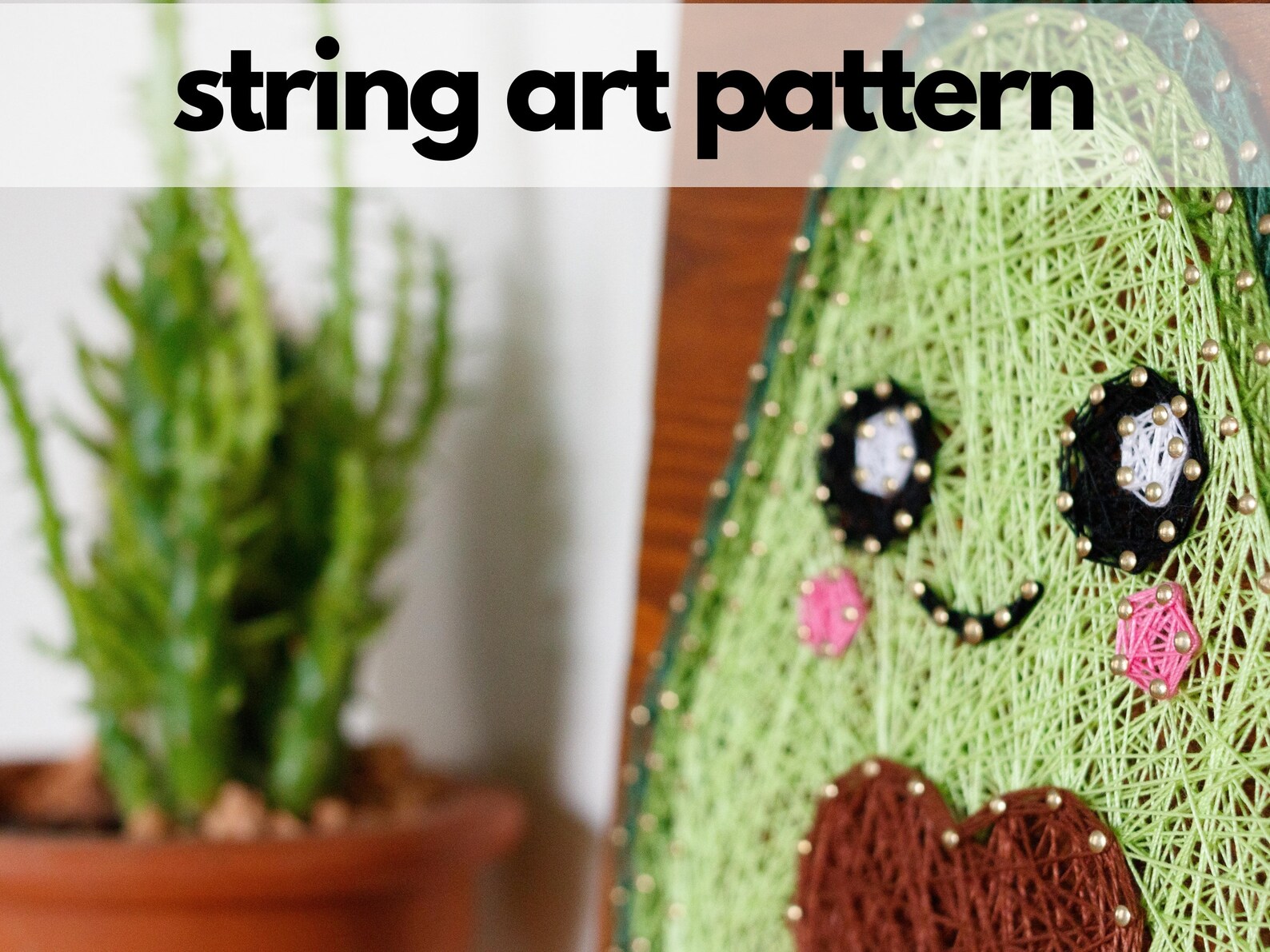 Avocado String Art Pattern Printable Avocado String Art Etsy