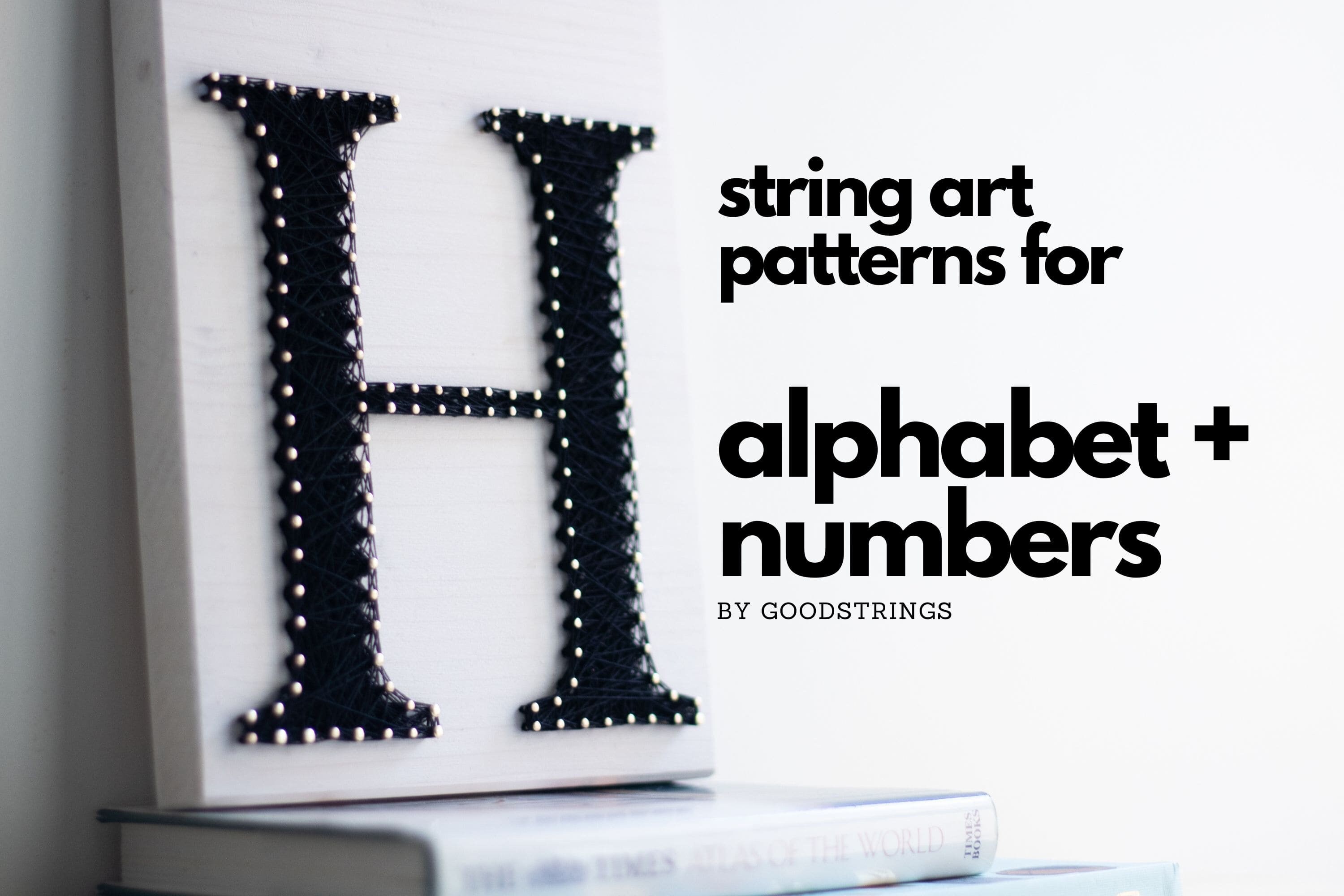 String Art Pattern Printable DIY Full Alphabet and Numbers - Etsy