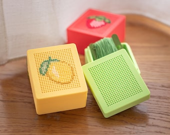 Embroidery Blank Box Set of 3 – Small Cross Stitch Base - Perforated Lid