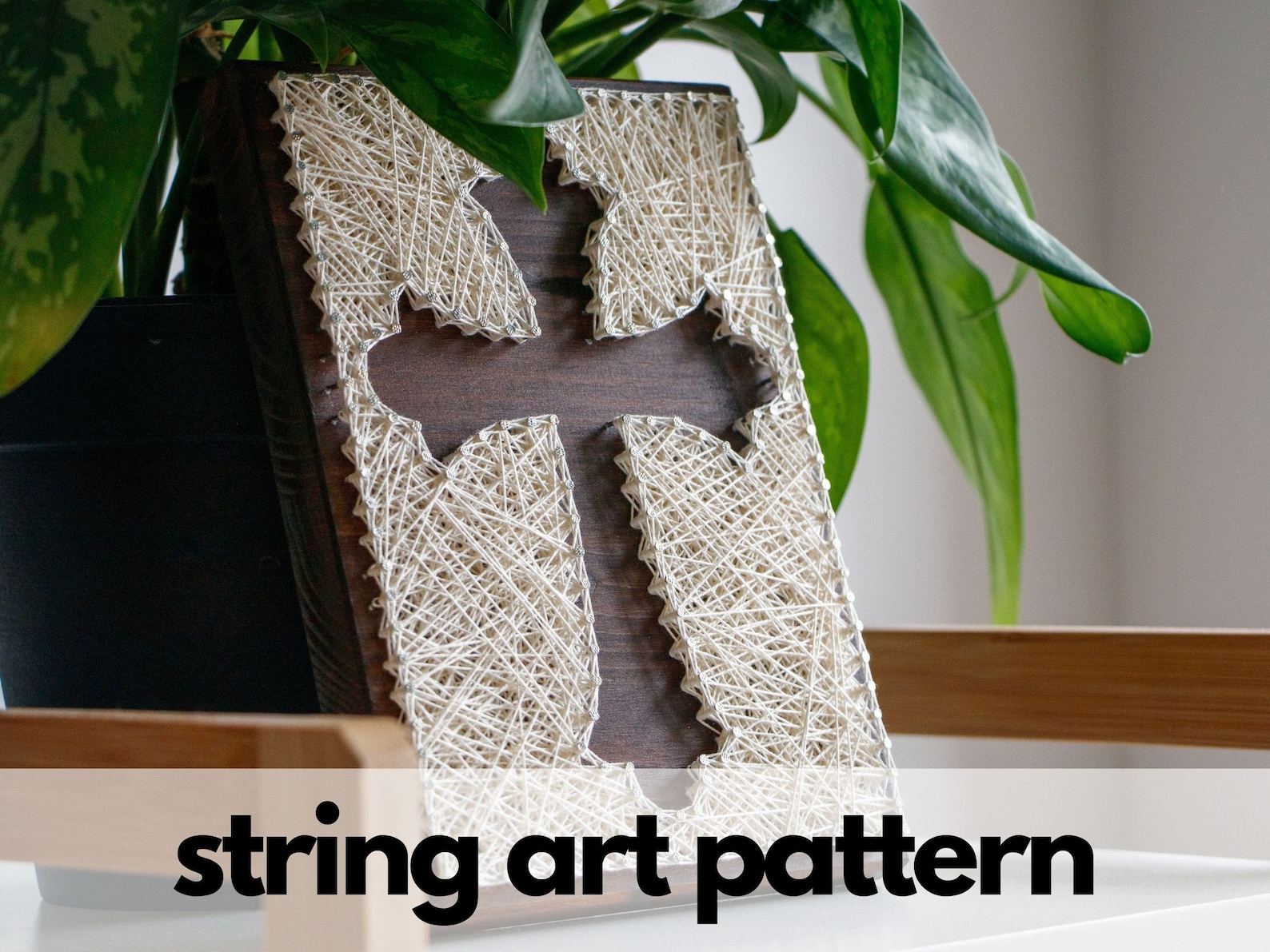 String Art Pattern Printable Religious Cross DIY String Art Pattern ...