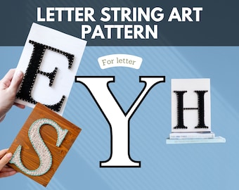 String Art Letter Y Pattern: DIY Template Tutorial (Digital Download)