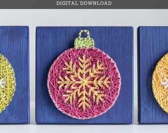 String Art Pattern - Modèle de décoration de Noël