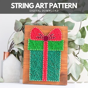 String Art Pattern - Gift Box Template