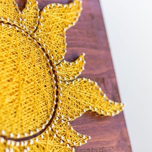 Sun String Art Sign, Yellow Sun Wall Hanging Inspired by Tales and ...