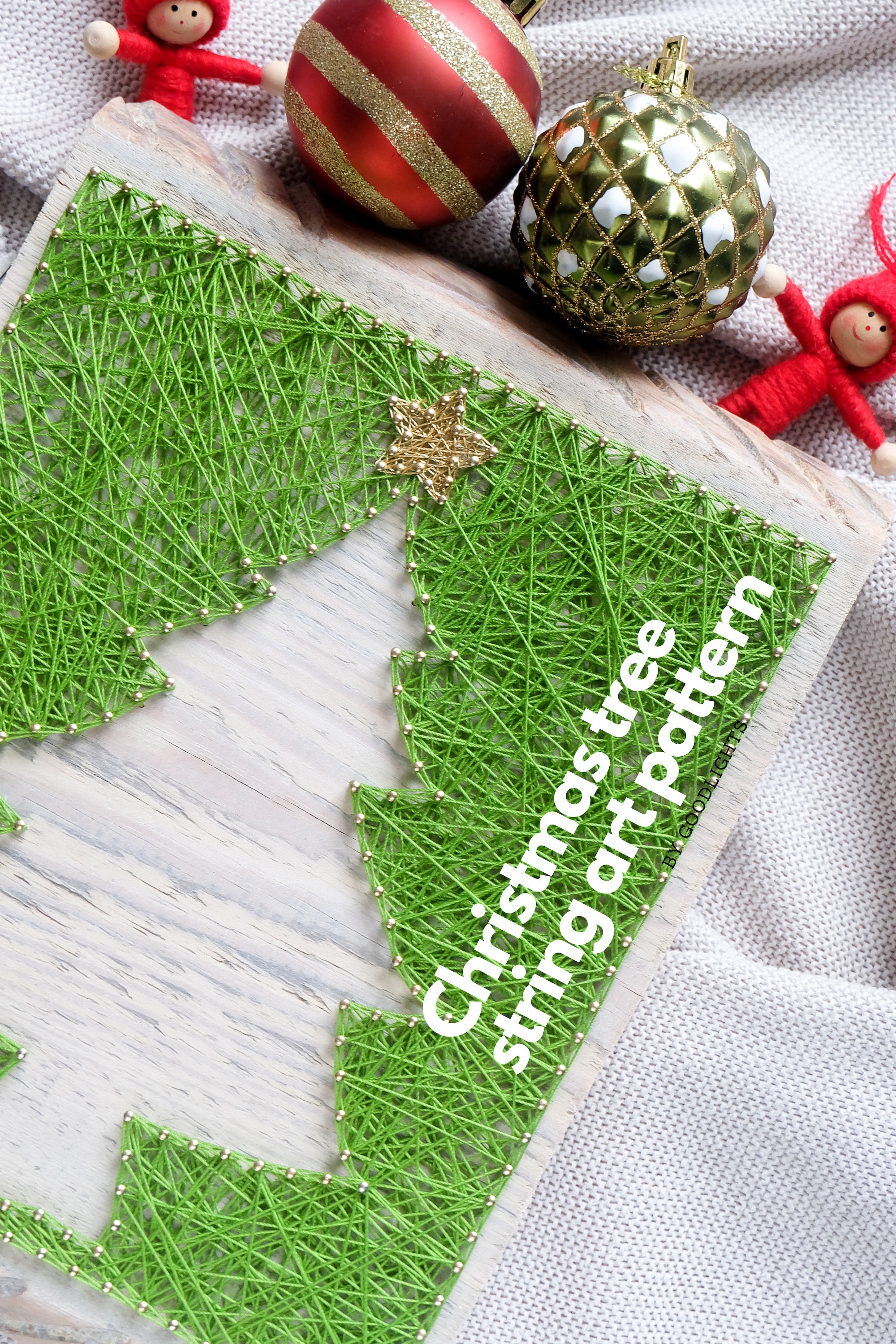 String Art Pattern Printable Christmas Tree String Art Etsy