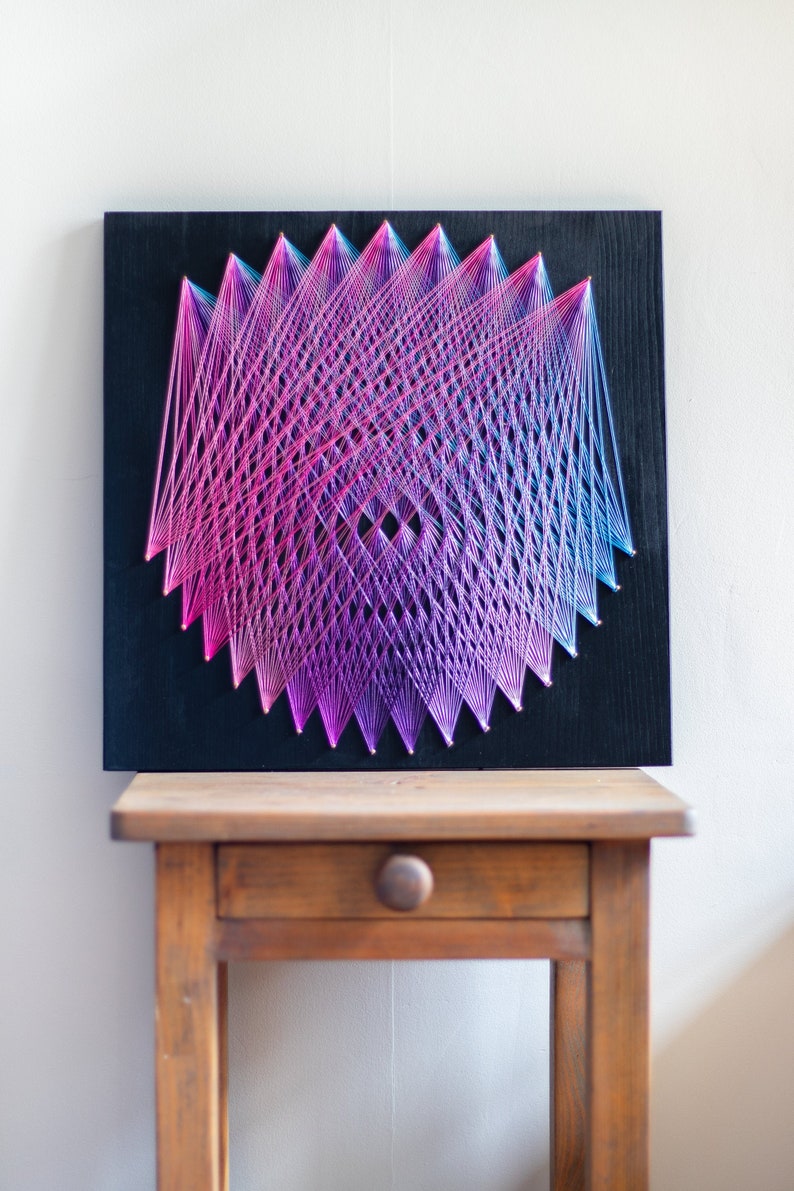 Mandala geometric string art wall decor Etsy