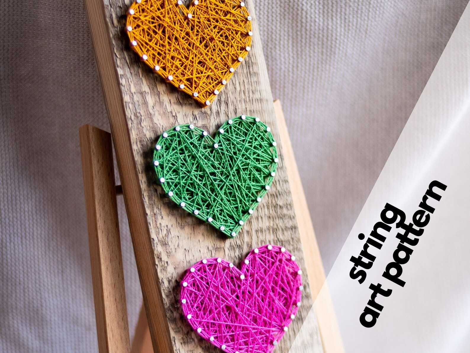 string art pattern printable 3 heart string art pattern etsy