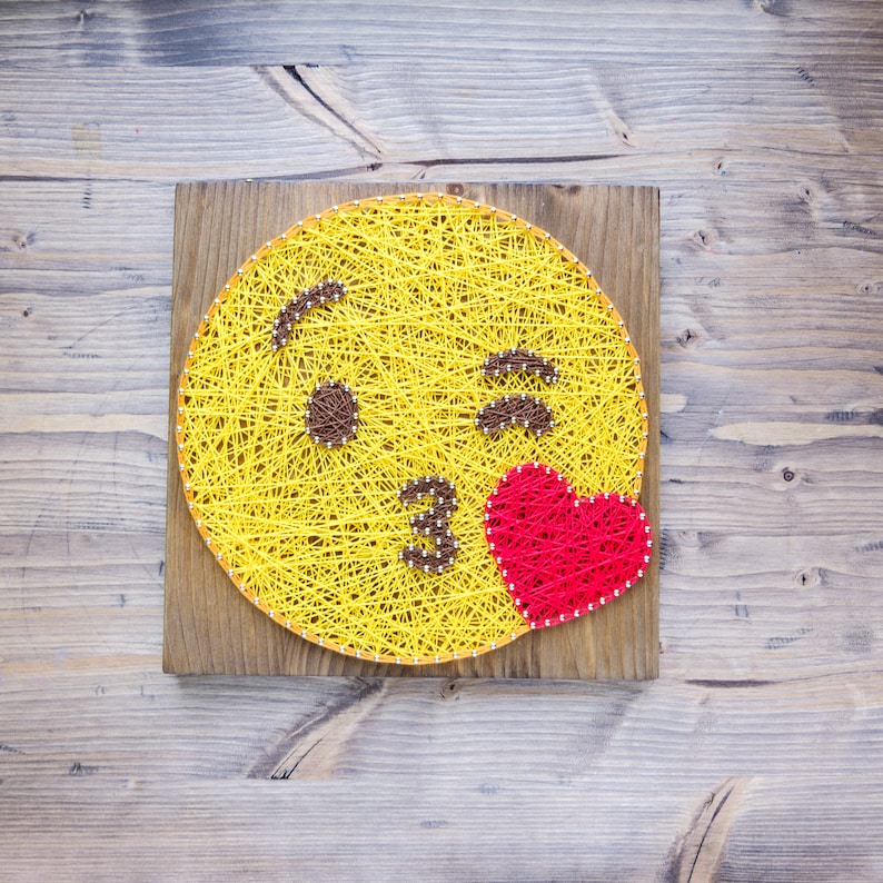 quality tools included step by step string art DIY kit DIY string art kit for adults and kids Easter string art kit emoji string art