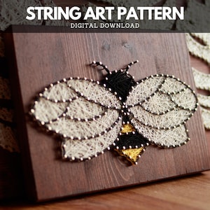 String Art Pattern - Bee Template