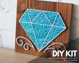 String Family Craft Kits craft kits for kids Do It Yourself kit String Art Tutorial diy ...