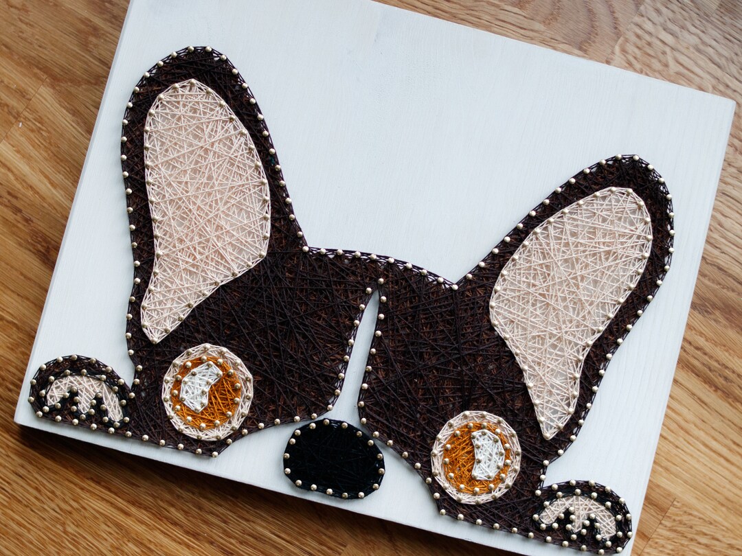 French Bulldog String Art: Wood Sign, Custom Dog Decor - Etsy