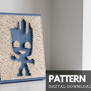 String art pattern printable - science fiction string art pattern with instructions and tips - baby tree wall art for movie and film fans