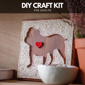 String Art Kit for Adults – Dog Silhouette DIY Craft Kit