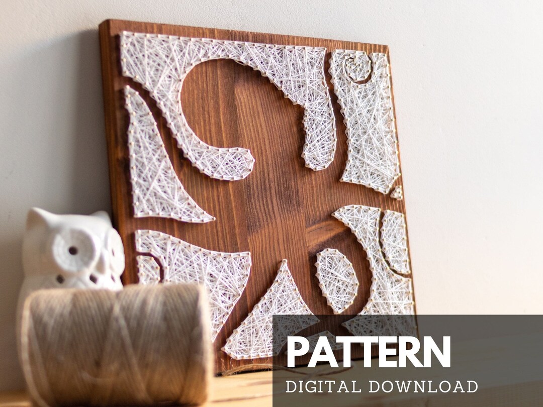 Octopus String Art Pattern Printable - Octopus Silhouette String Art ...