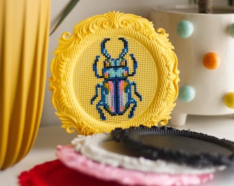 Cross Stitch Frame – Decorative Embroidery Display, Hoop Art Alternative