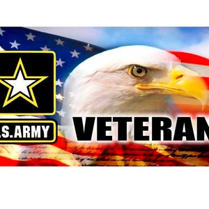 Army License Plate Veteran or Vietnam Veteran License Plate