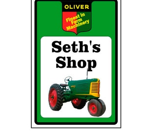 Oliver Tractor Sign -Add Name