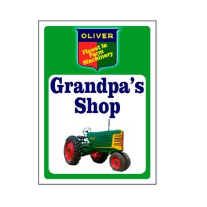 Oliver Tractor Sign -Add Name