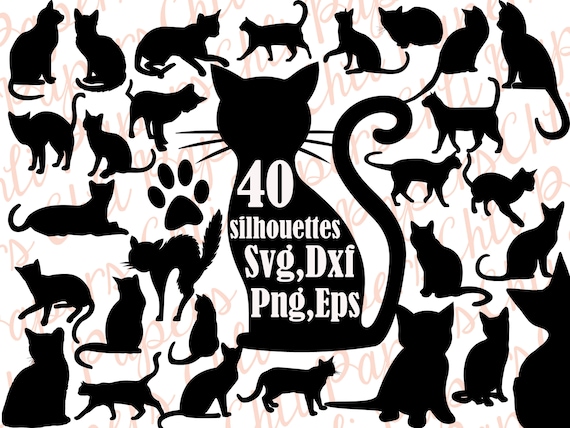 Download Cat Svg Black Cat Silhouette Png Svg Eps Dxf Buy 2 Get 1 Free Animal Silhouette Cat Clip Art Cats Silhouettes Black Kitty Silhouette Clip Art Art Collectibles