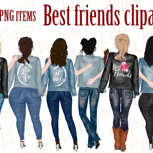 Best Friends Clipartjeans and Legsplus Size Girlsbridesmaid - Etsy Best Friends Clipartjeans and Legsplus Size Girlsbridesmaid - Etsy