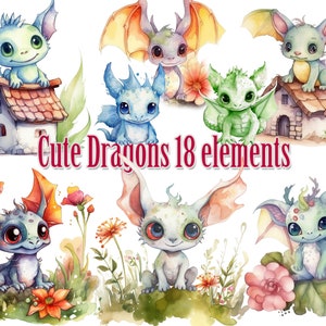 Cute baby Dragon Png,Watercolor baby dragon clipart,Dragons Clipart,Kids clipart,Dragon Sublimation,little dragons png,Dragon clip art