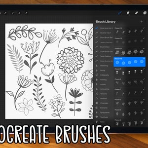 Procreate Botanical Brushes: "procreate FLORAL Brushes" Stamp Brushes ...
