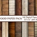 Wood Digital Paper: 'WOOD PAPER' Wood Backdrop Printable Wood Digital Background Wood Scrapbook Paper Rustic Wood Paper Instant Download