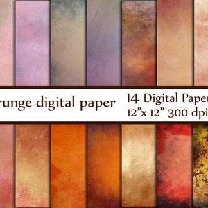 Grunge texture Paper: &quot;GRUNGE DIGITAL PAPER&quot; Rustic digital paper distressed paper Vintage digital paper shabby textures Grunge Feel paper