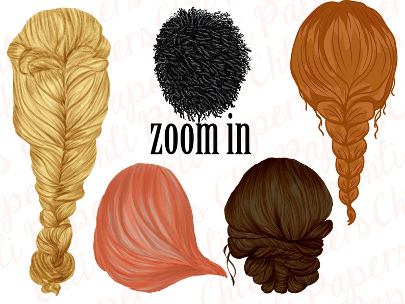 Download Clip Art Art Collectibles Womans Hair Clipart Bridesmaid Clipart Girls Clipart Long Hair Custom Hairstyles Clipart Hair Clipart Short Hair Planner Clipart Stickers