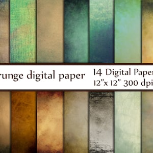 Grunge texture Paper: &quot;GRUNGE DIGITAL PAPER&quot; Rustic digital paper distressed paper Vintage digital paper shabby textures Grunge Feel paper