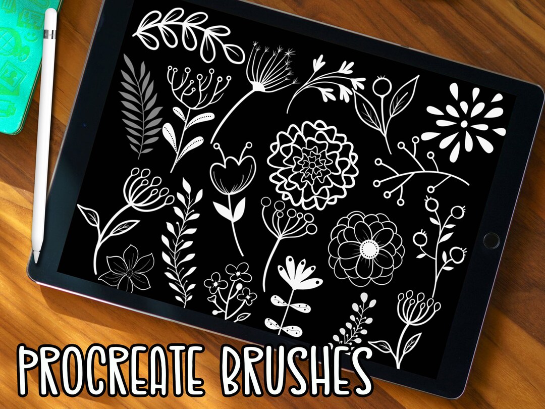 Procreate Botanical Brushes: "procreate FLORAL Brushes" Stamp Brushes ...