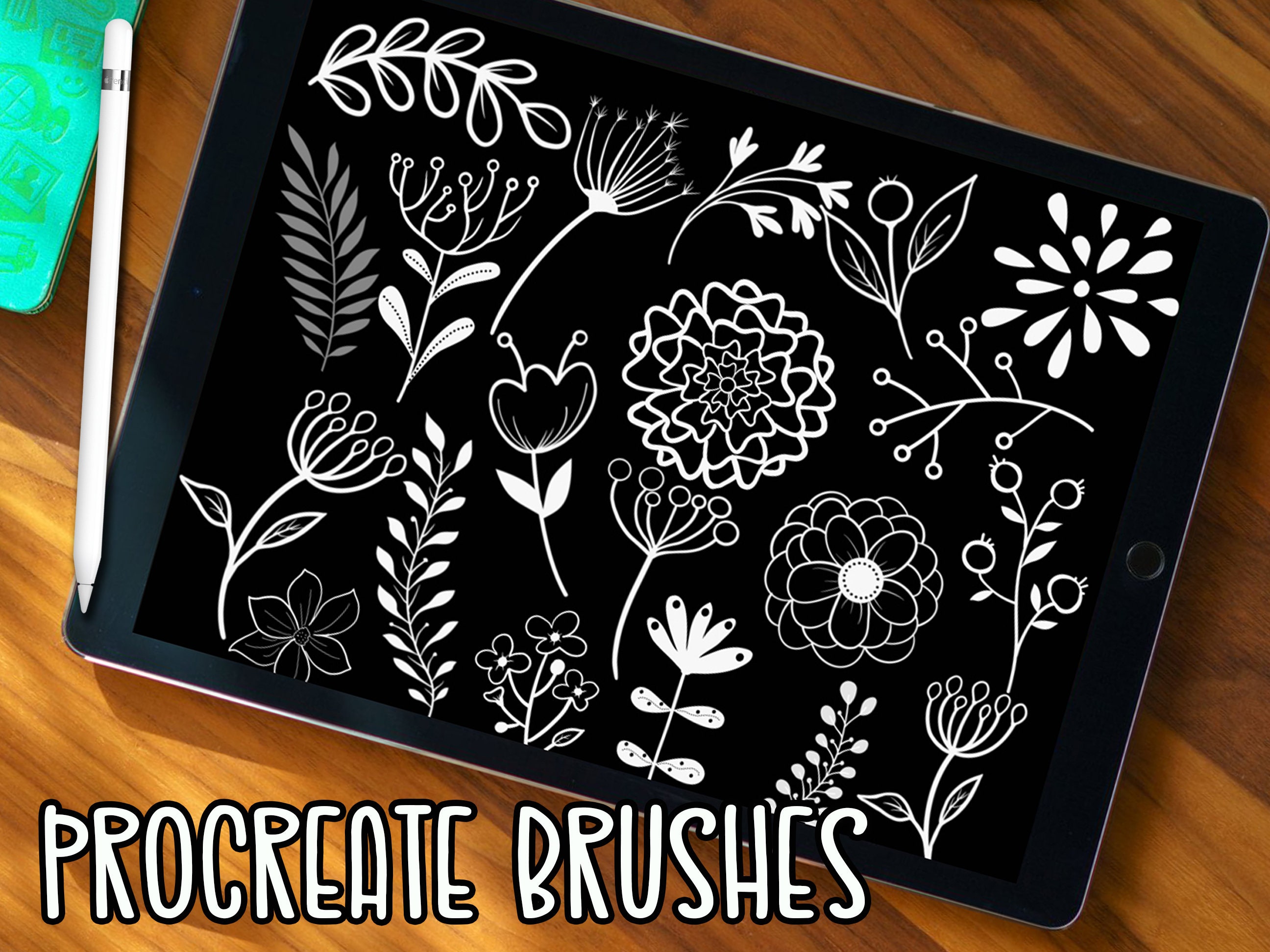 Procreate Botanical Brushes: "procreate FLORAL Brushes" Stamp Brushes ...