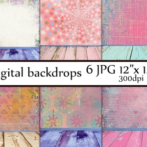 Digital Backdrop room: &quot;DIGITAL BACKDROP&quot; Digital background Shabby Chic Photo backdrop Newborn baby girl Backdrop Partty  backdrop
