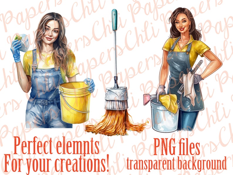 Cleaning girl clipart,Cleaning Lady Png,Maid Service,Housekeeping Clipart,Household Chores,Cleaning supplies Png,Vacuum clipart,Chores png image 3