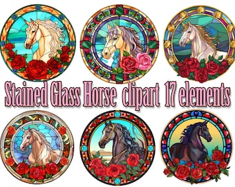 Glasmalerei Pferd, Glasmalerei Clipart, Pferd Clipart, Glasmalerei Png, Pferd Sublimation, Pferd Digitaldruck, Pferd ClipArt, Pferd Grafik