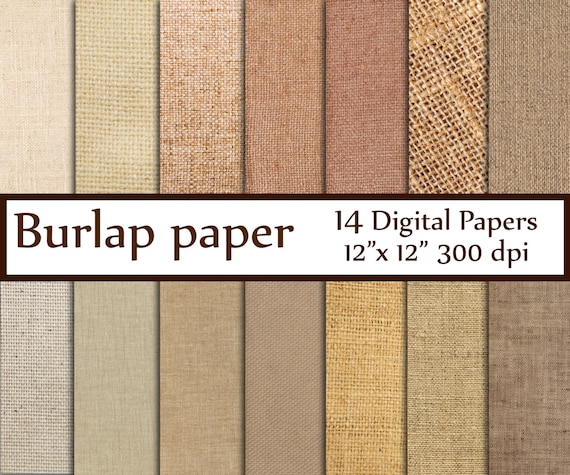 Burlap Digital Paper burlap Paper Craft Paper Linen Texture Paper