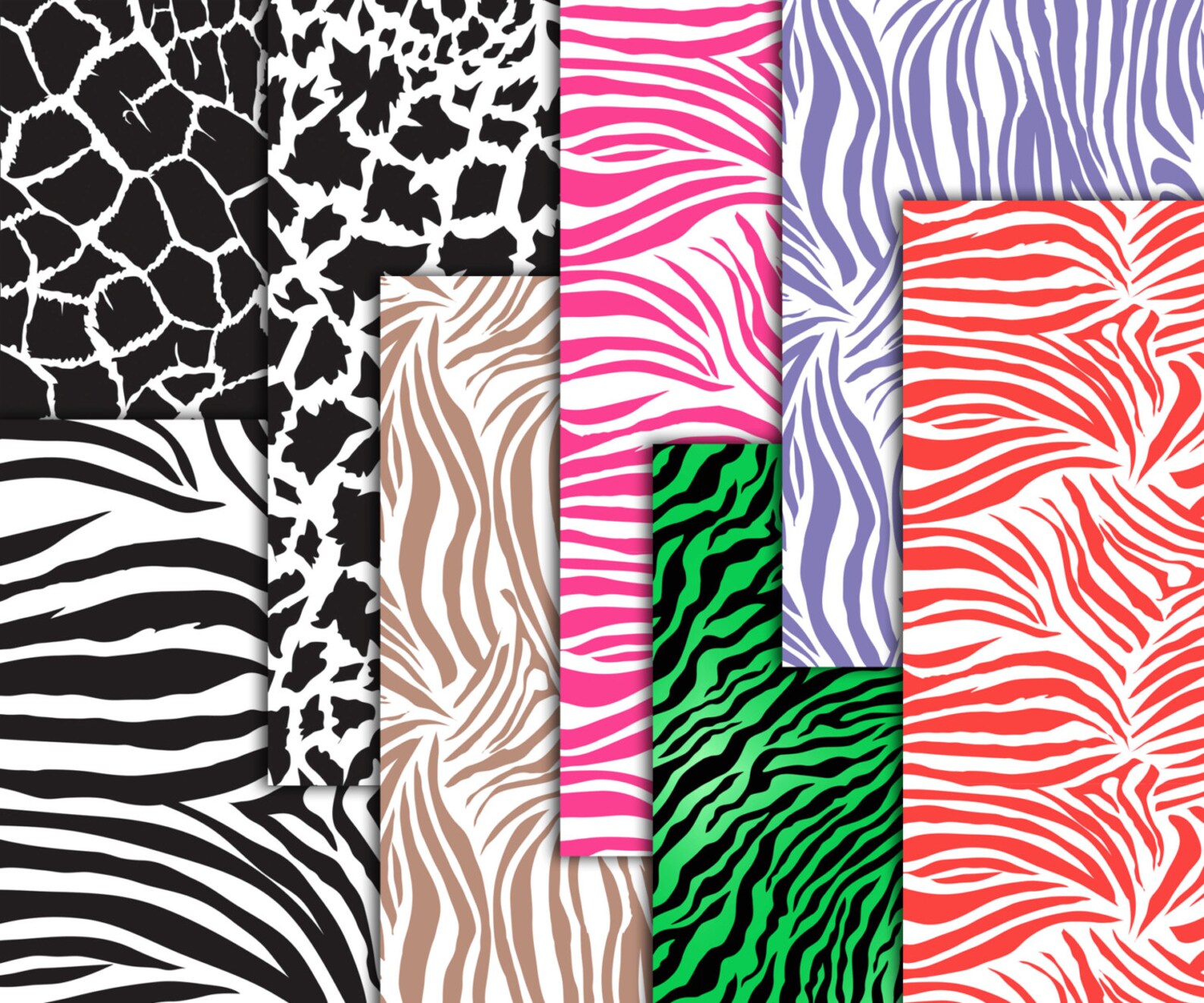 Animal Print Digital Paper: animal PRINT Paper - Etsy