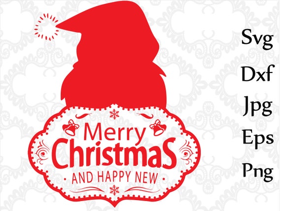 Download Free Merry Christmas Svgchristmas Svgdxf Cut Filesanta Svgvinyl Etsy SVG DXF Cut File
