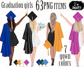 Graduation Girls graduation Clipart graduation Students graduation Gowns sublimation Design graduation Diy mug Design grad Hat girls Clipart Etsy Canada