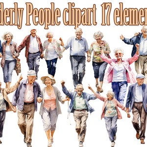 Ältere Menschen Clipart, ältere Paare Png, glückliche ältere Paare, Eltern Clipart, ältere Menschen Png, Rentner Clipart, Senioren Png