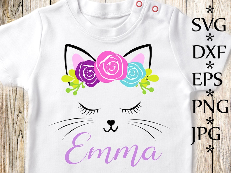 Download Cat Face Svg Cute Cat Svg Girl T Shirt Svg Birthday Girl Svg Cute Kitty Svg Eyelashes Svg Flowers Svg Silhouette Cameo Cut Cricut Cut Files Clip Art Art Collectibles Tripod Ee