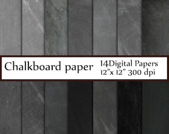 Chalkboard digital paper: "CHALKBOARD PAPER" Chalkboard Background chalkboard textures grunge gray chalkboard schoolboard  invitation party